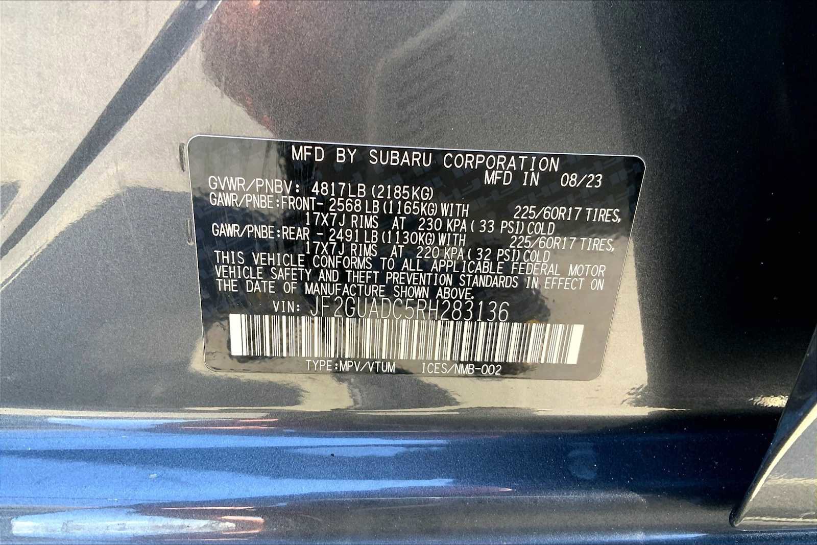 Certified 2024 Subaru Crosstrek 2.0i Premium AWD/4WD image 34