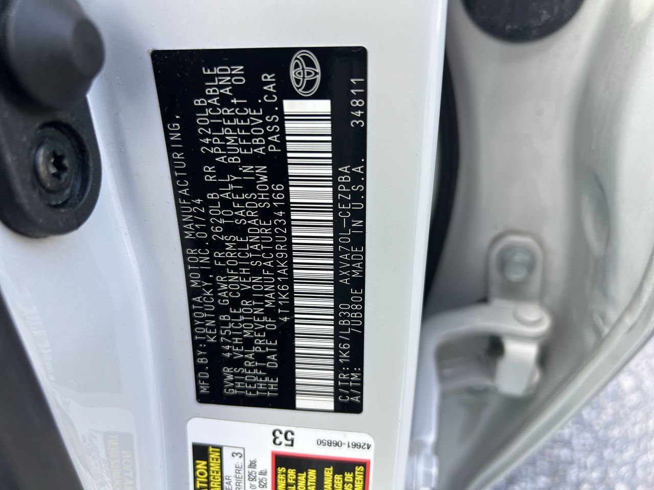 Used 2024 Toyota Camry XSE FWD image 36