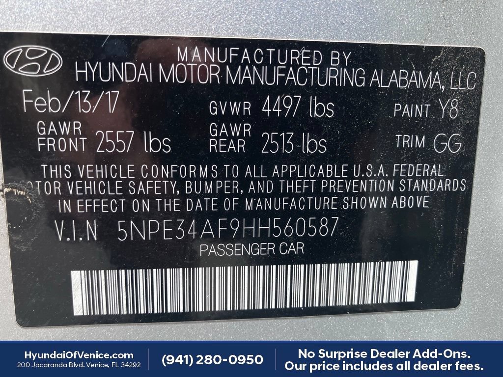Used 2017 Hyundai Sonata Limited FWD image 22