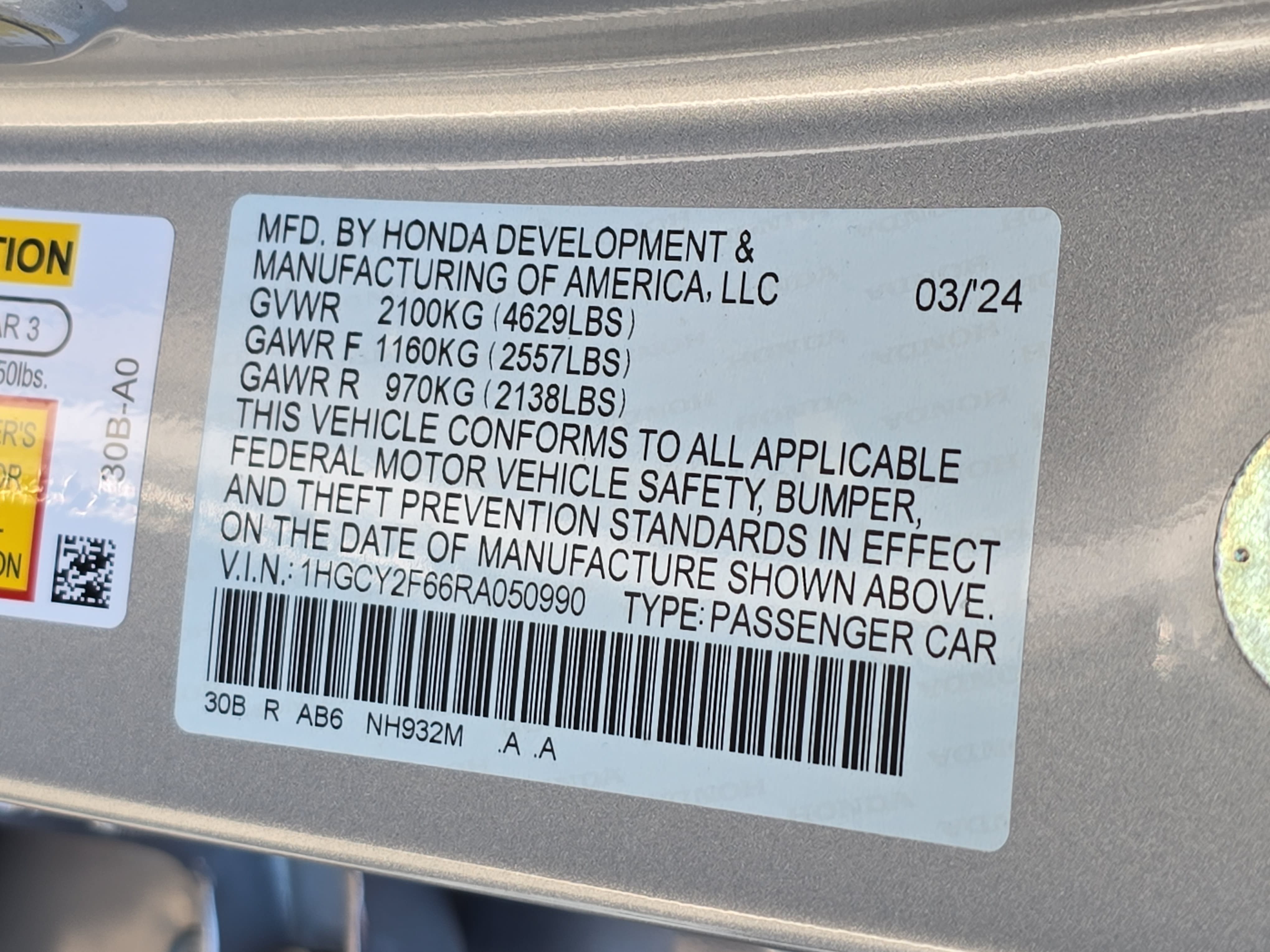 Used 2024 Honda Accord EX-L image 33