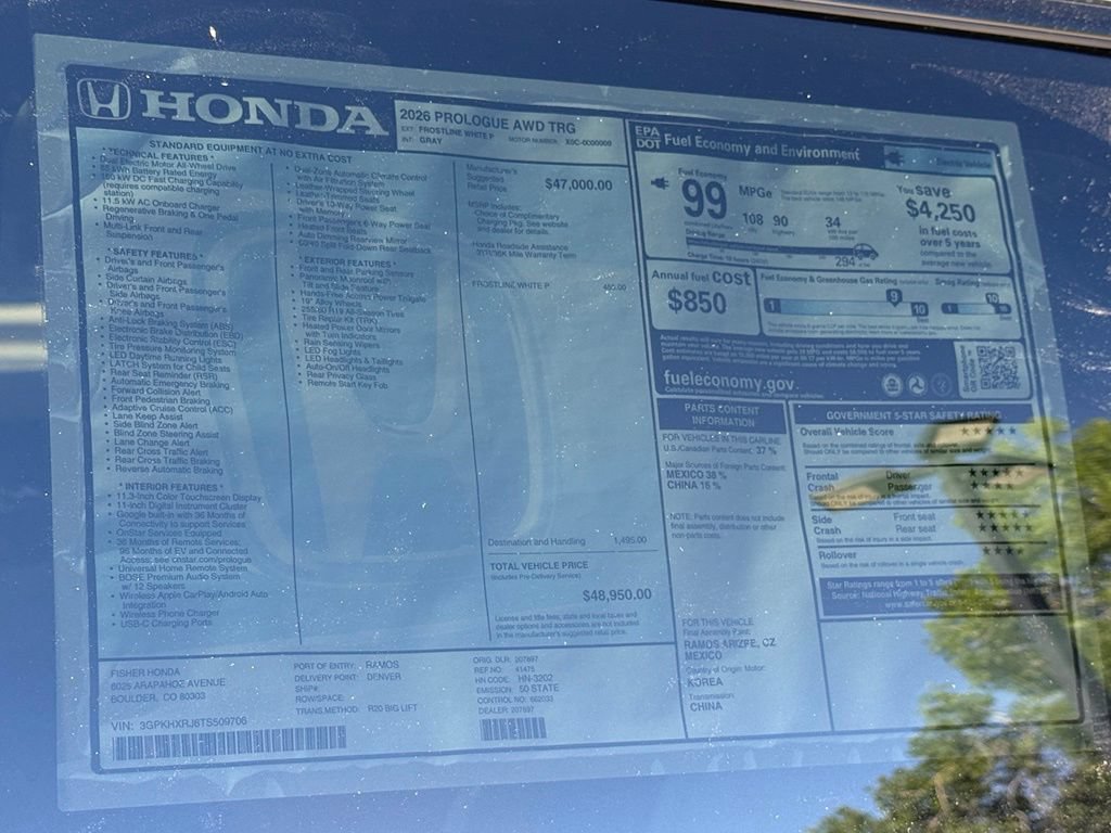 New 2026 Honda Prologue Touring image 27