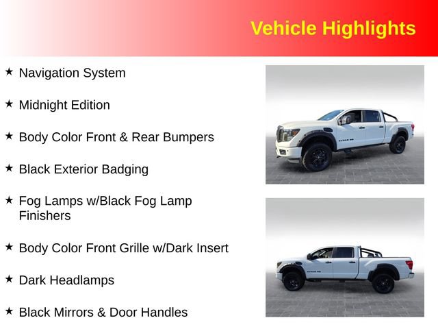 Used 2018 Nissan Titan SL w/ Midnight Edition AWD/4WD image 3