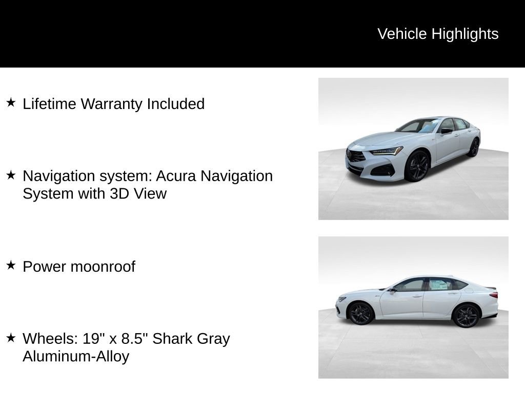 New 2025 Acura TLX SH-AWD w/ A-SPEC Pkg image 5