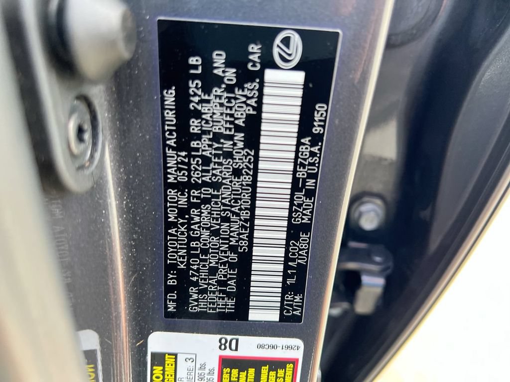 Certified 2024 Lexus ES 350 F Sport w/ Technology Package FWD image 22