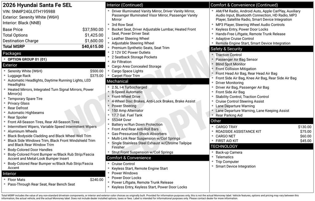 Certified 2026 Hyundai Santa Fe SEL FWD image 33