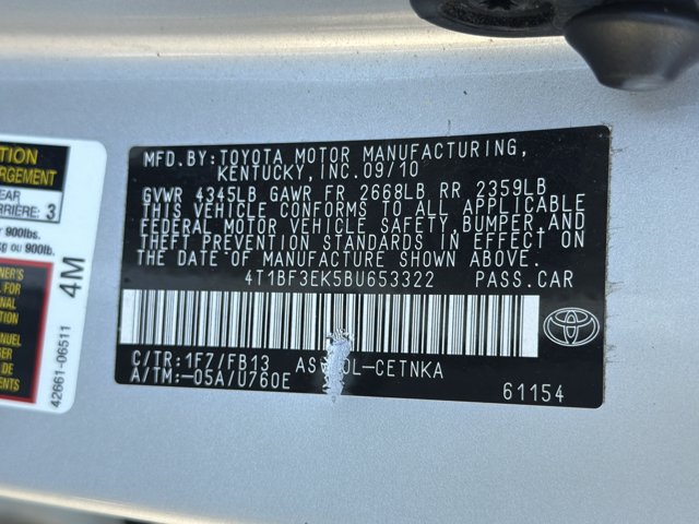 Used 2011 Toyota Camry LE FWD image 18