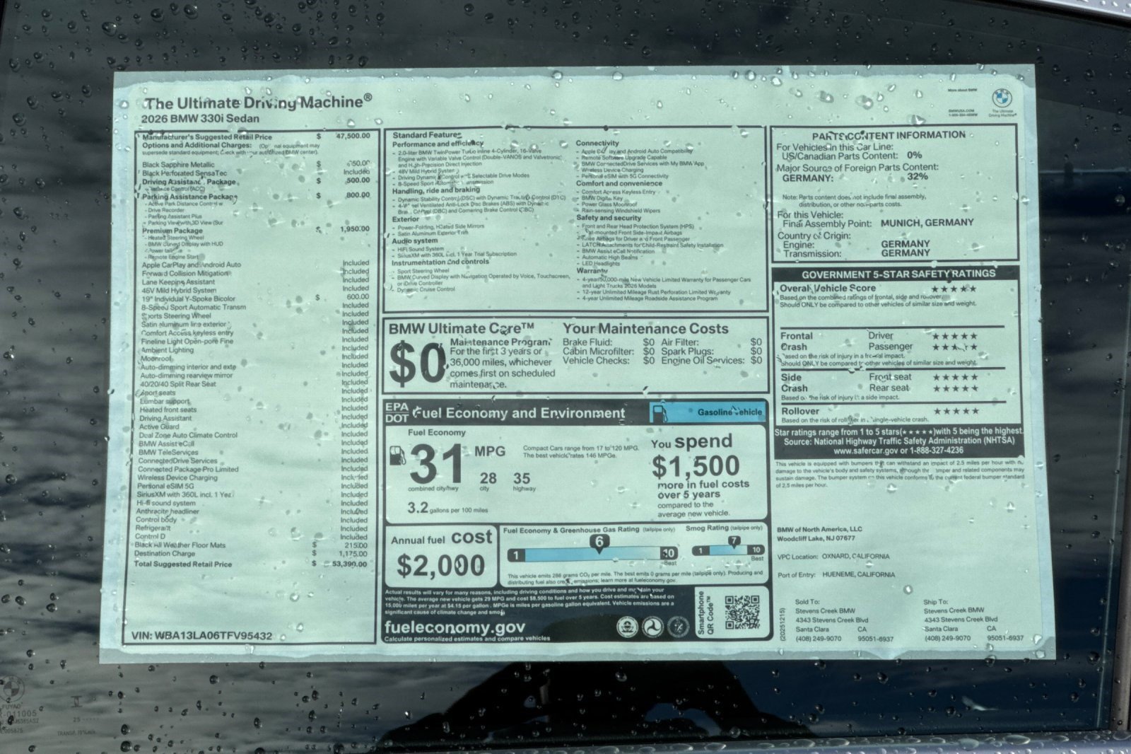 Used 2026 BMW 330i Sedan w/ Premium Package RWD image 29