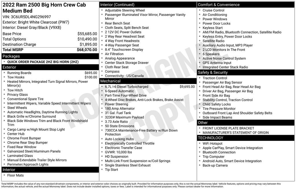 Used 2022 RAM 2500 Big Horn image 5