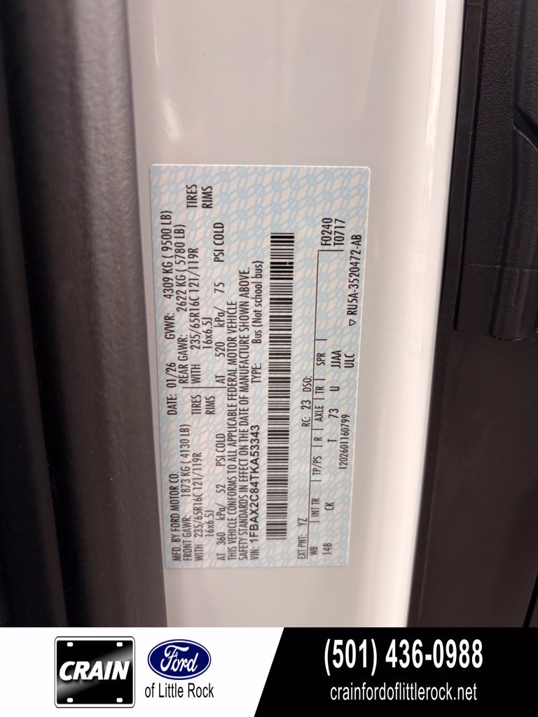 New 2026 Ford Transit 350 XLT RWD image 16