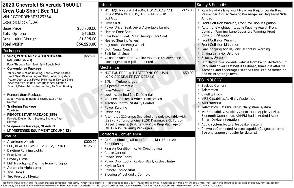 Used 2023 Chevrolet Silverado 1500 LT AWD/4WD image 2