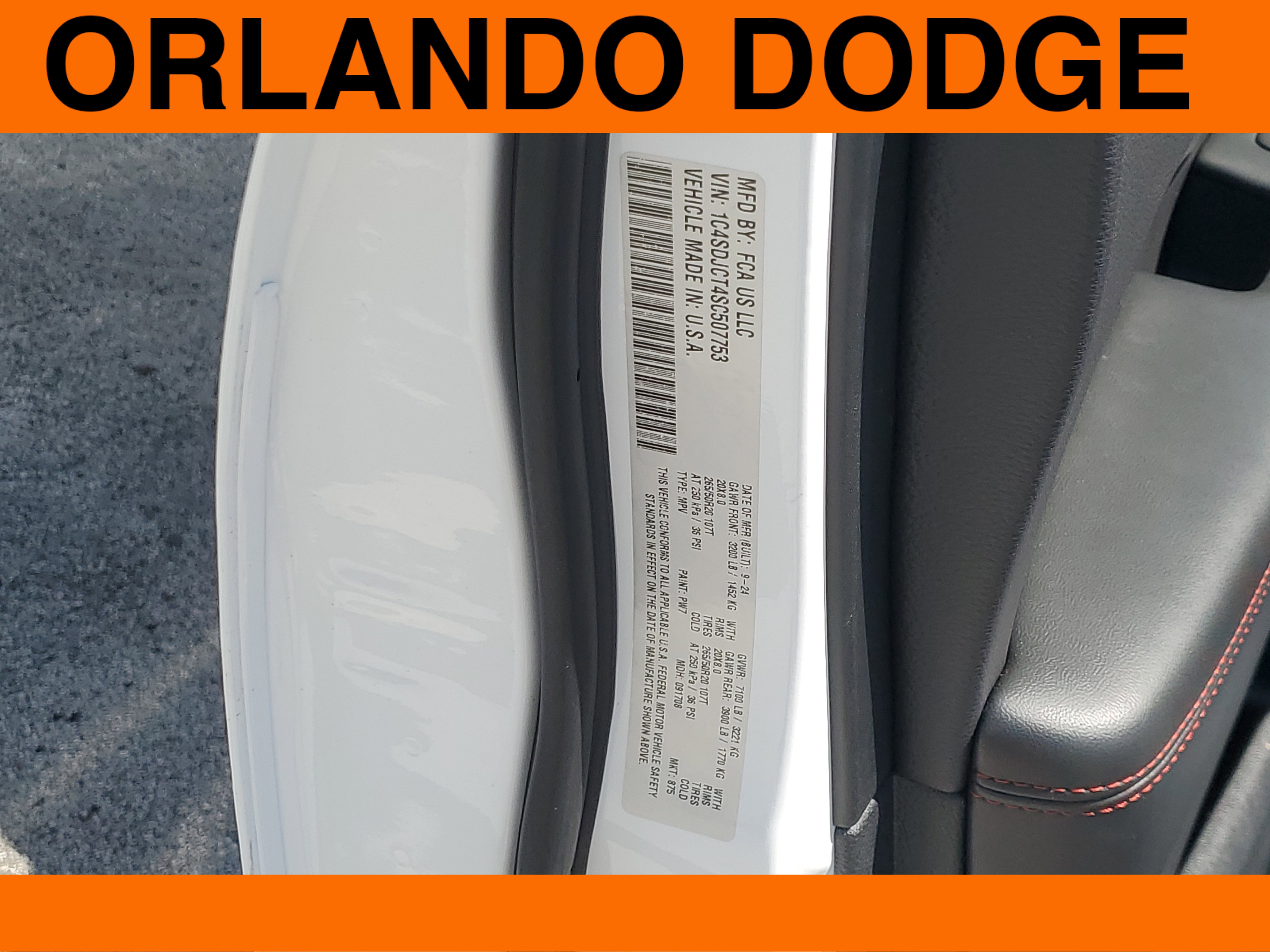 New 2025 Dodge Durango R/T w/ Blacktop Package image 20