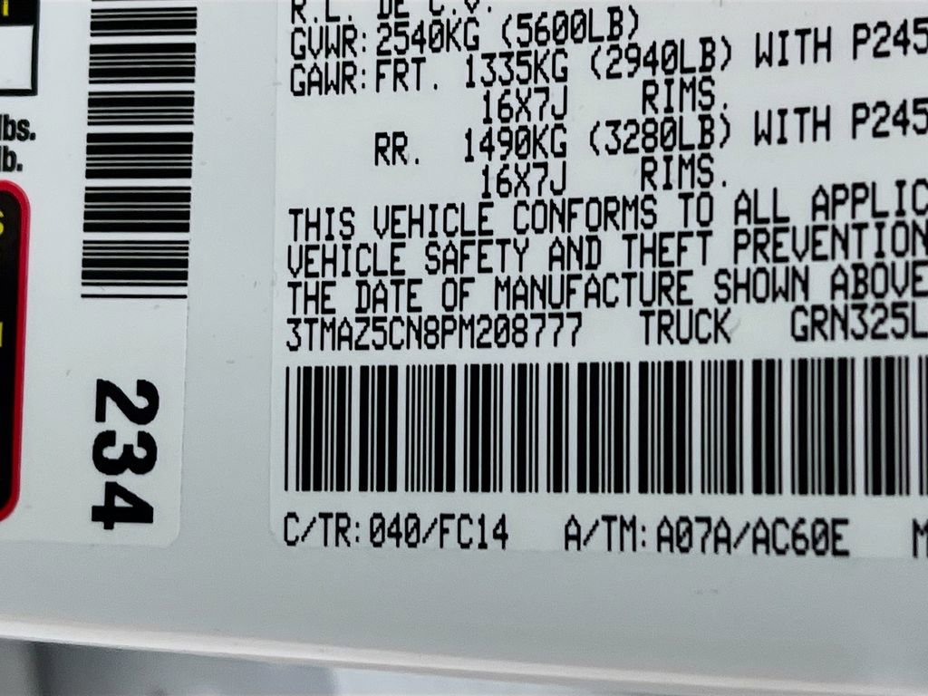 Certified 2023 Toyota Tacoma SR5 w/ SX Package image 28