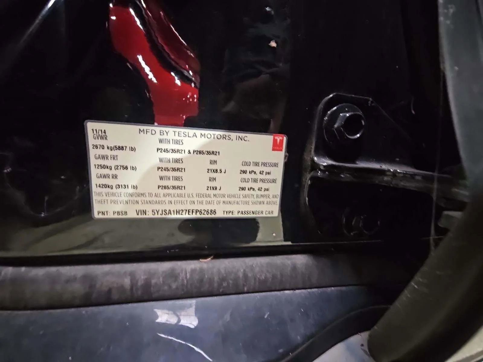 Used 2014 Tesla Model S P85D image 9