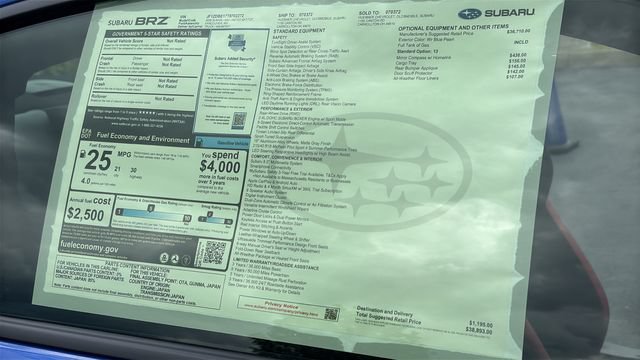 New 2026 Subaru BRZ Limited RWD image 27