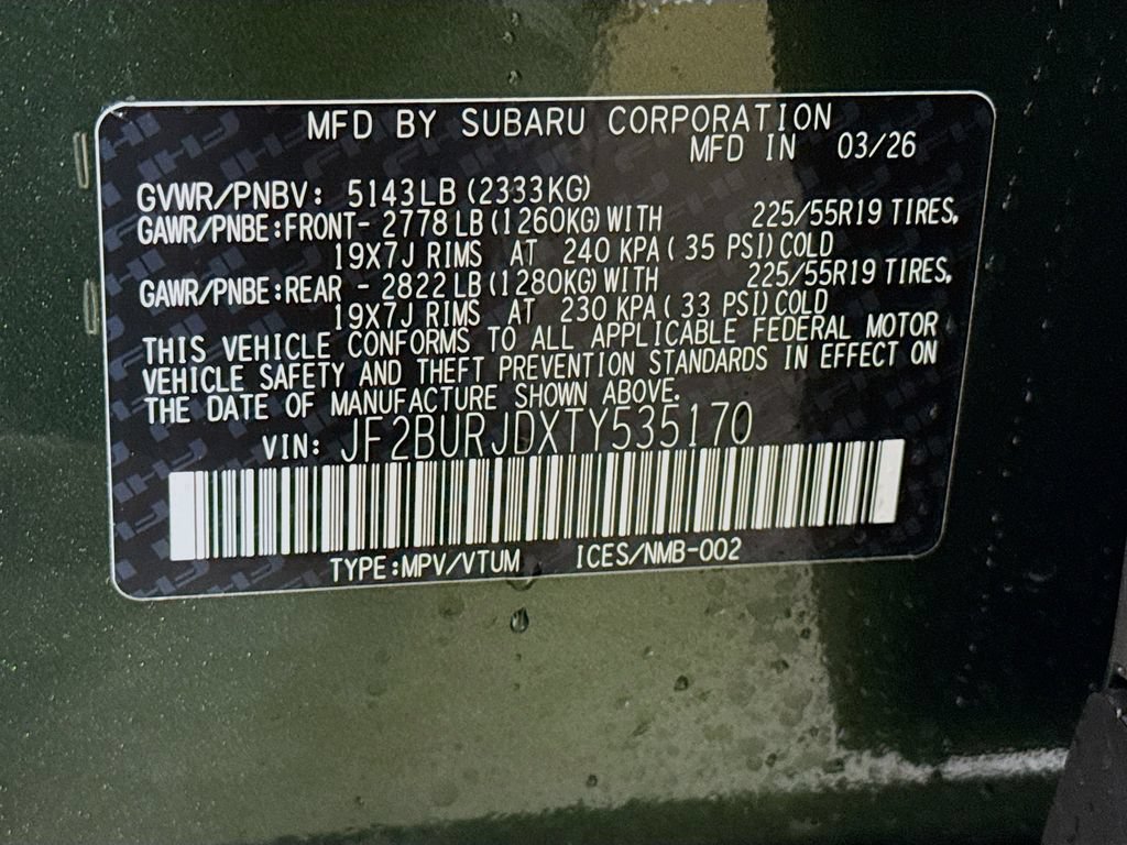 New 2026 Subaru Outback Touring XT AWD/4WD image 43