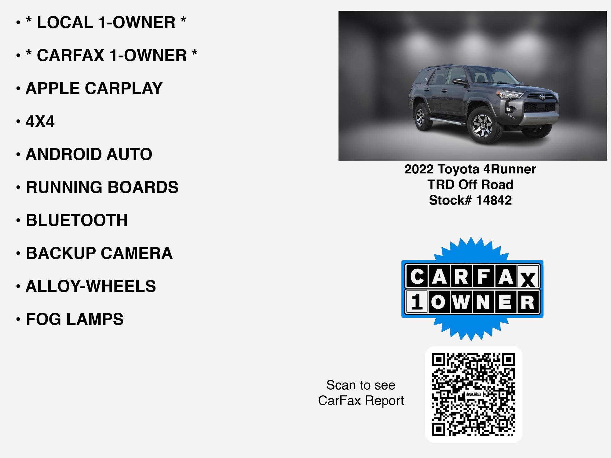 Used 2022 Toyota 4Runner TRD Off-Road image 7