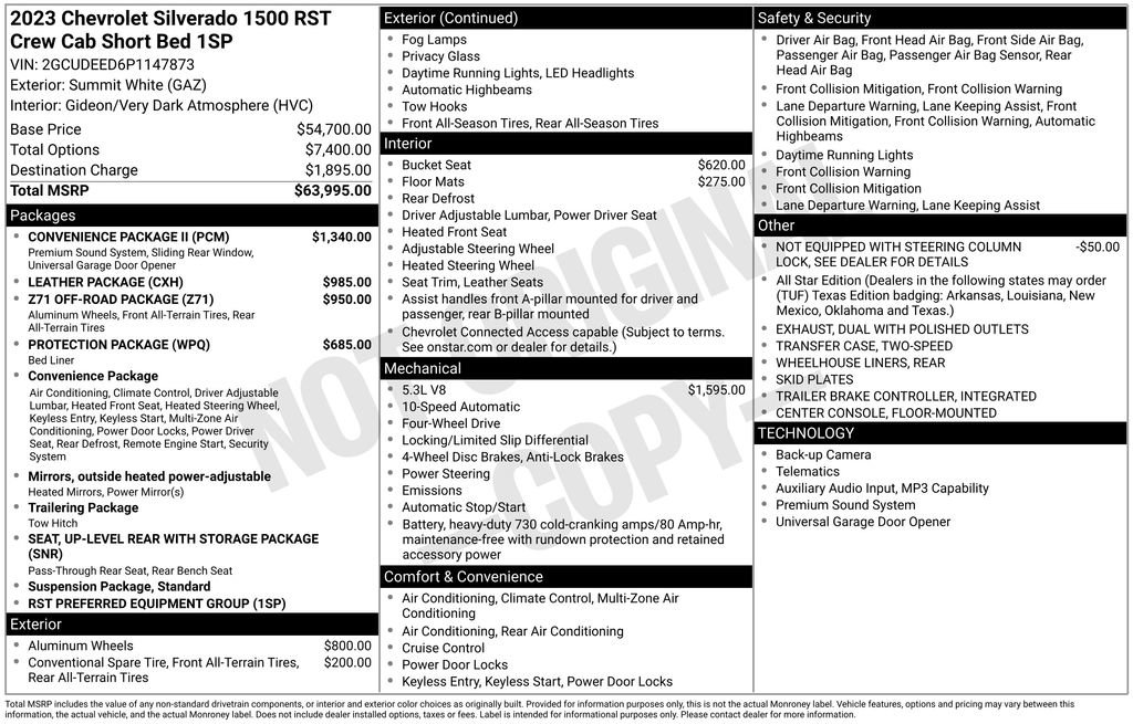 Used 2023 Chevrolet Silverado 1500 RST w/ Convenience Package II AWD/4WD image 9