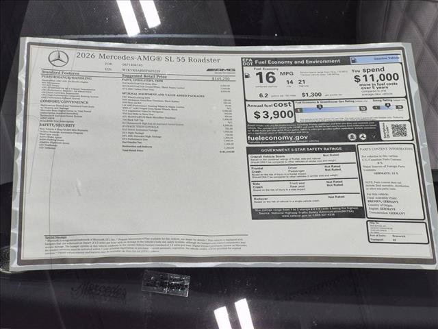 New 2026 Mercedes-Benz SL 55 AMG 4MATIC image 17