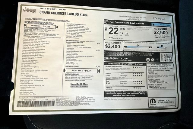 New 2025 Jeep Grand Cherokee Laredo X w/ Luxury Tech Group I image 15