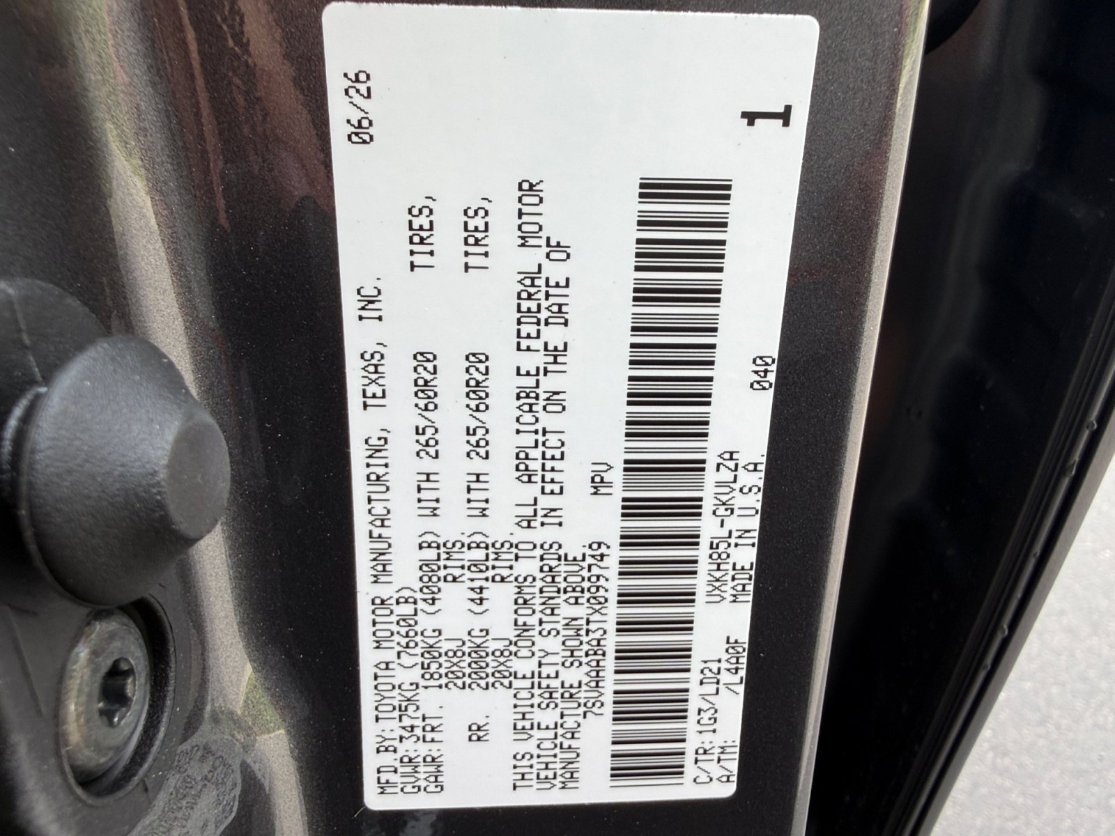 New 2026 Toyota Sequoia Limited AWD/4WD image 33
