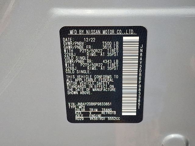 Used 2023 Nissan Armada Platinum w/ Captain's Chairs Package image 29