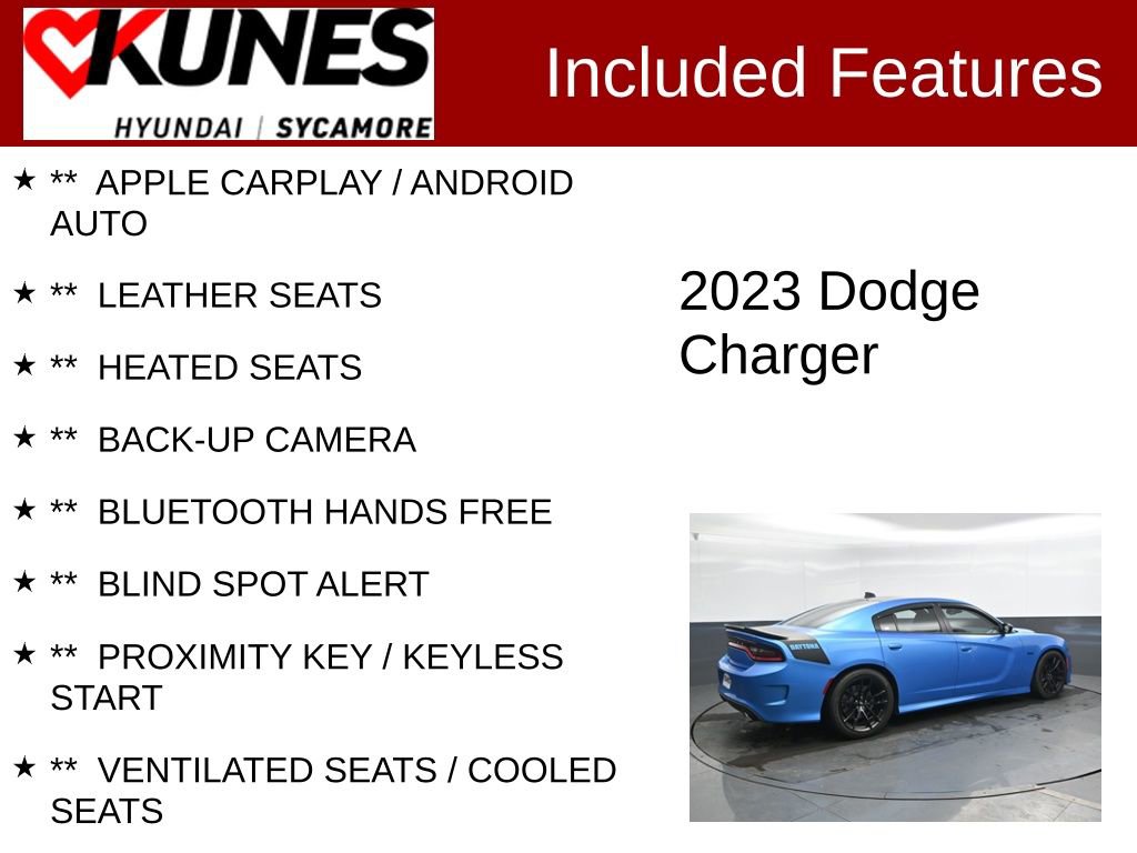 Used 2023 Dodge Charger Scat Pack w/ Daytona Edition Group RWD image 2