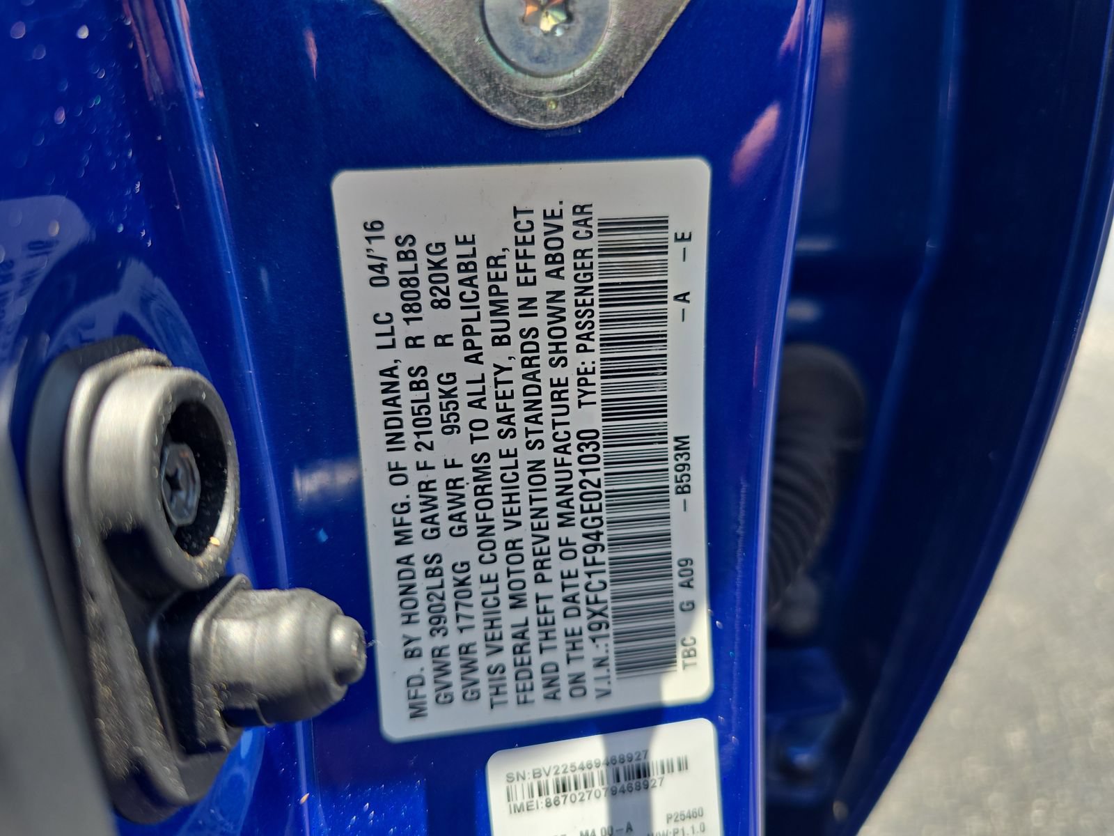 Used 2016 Honda Civic Touring image 30