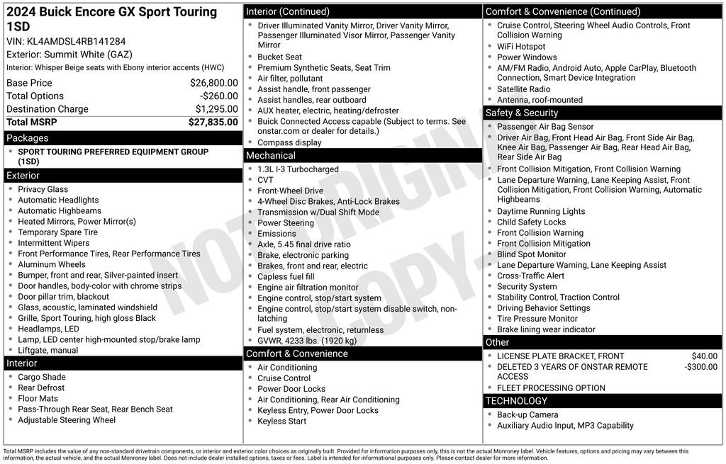 Used 2024 Buick Encore GX Sport Touring image 38