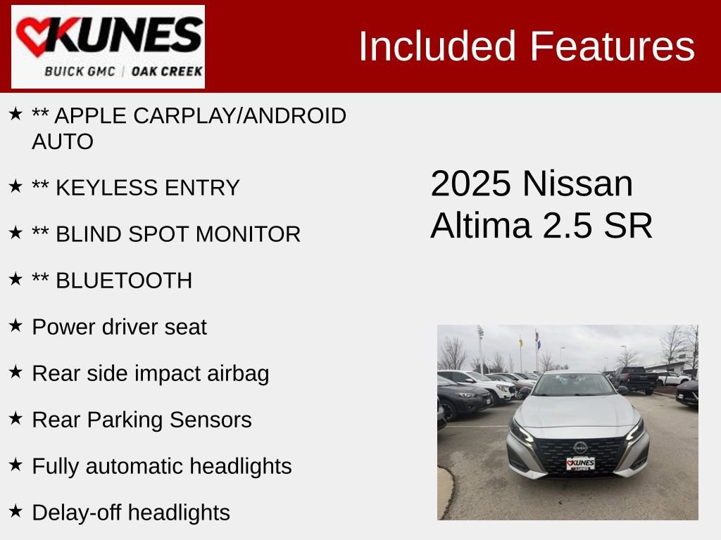Used 2025 Nissan Altima 2.5 SR FWD image 2