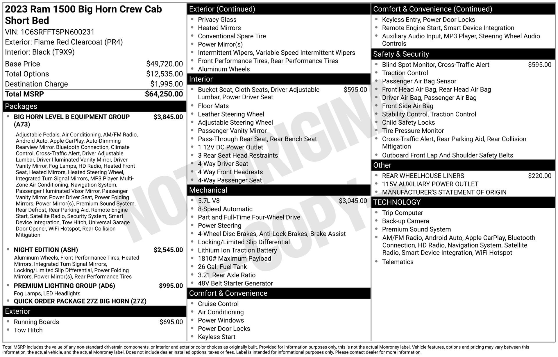 Used 2023 RAM 1500 Big Horn AWD/4WD image 4