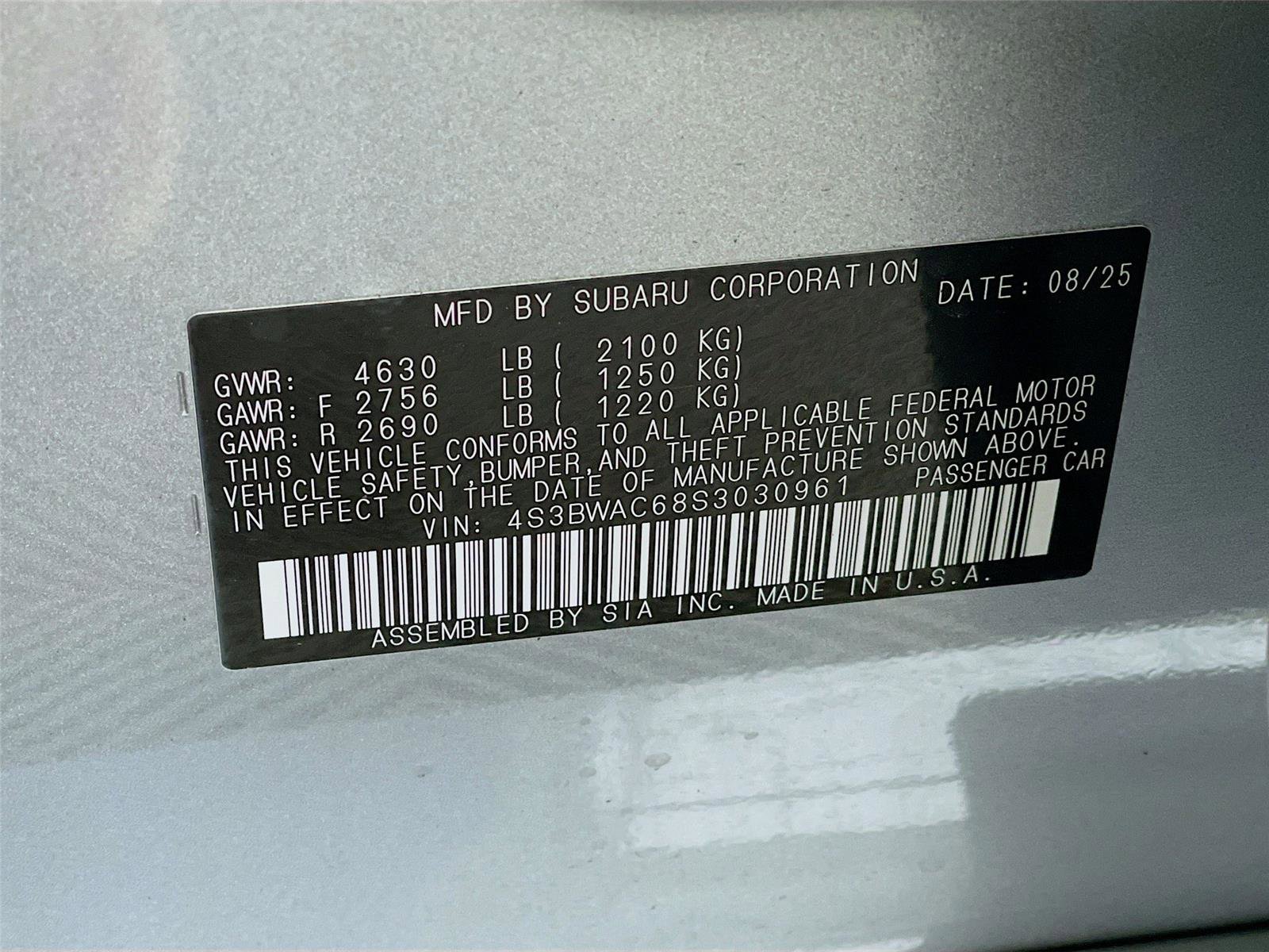 New 2025 Subaru Legacy Premium image 22