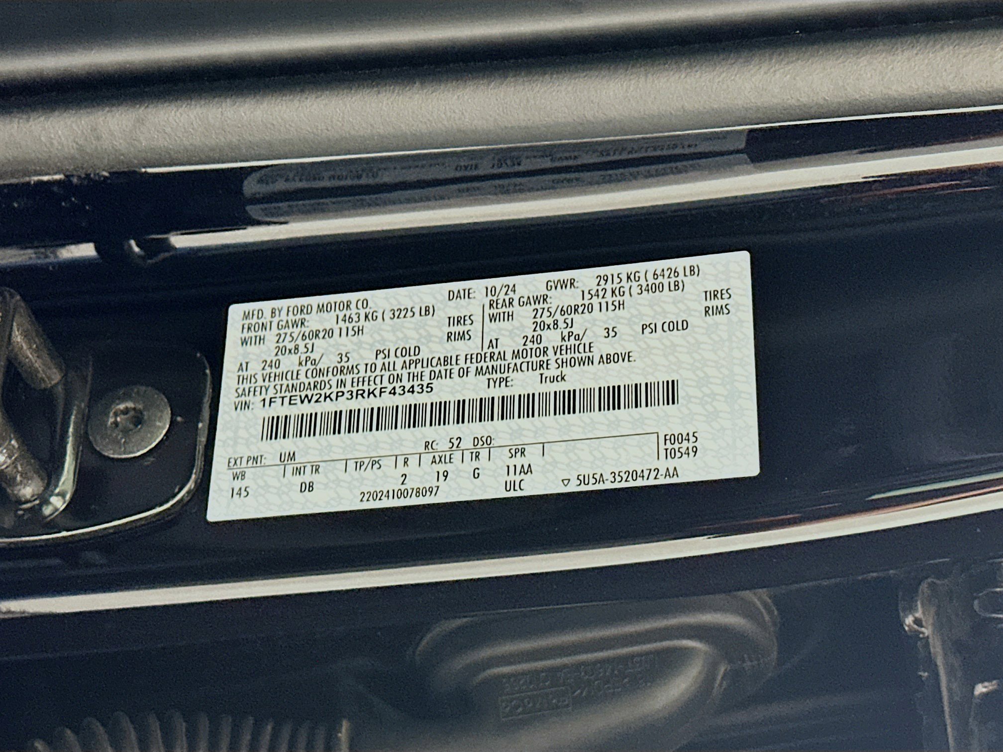 Used 2024 Ford F150 STX w/ STX Black Appearance Package image 12