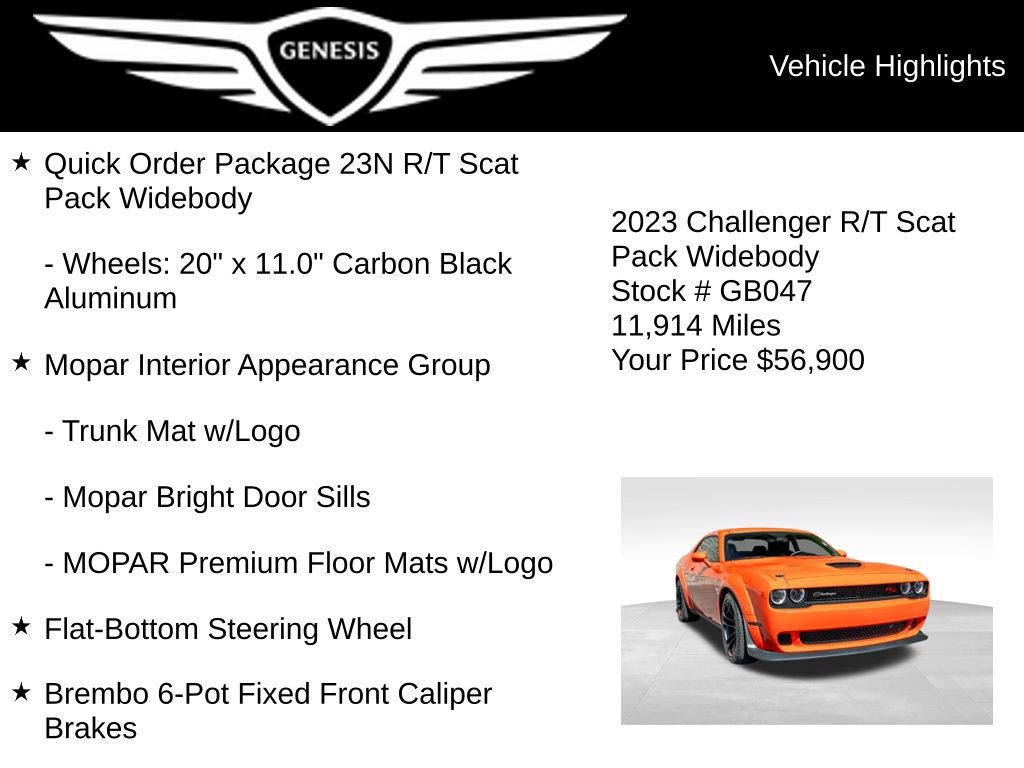 Used 2023 Dodge Challenger R/T Scat Pack RWD image 10