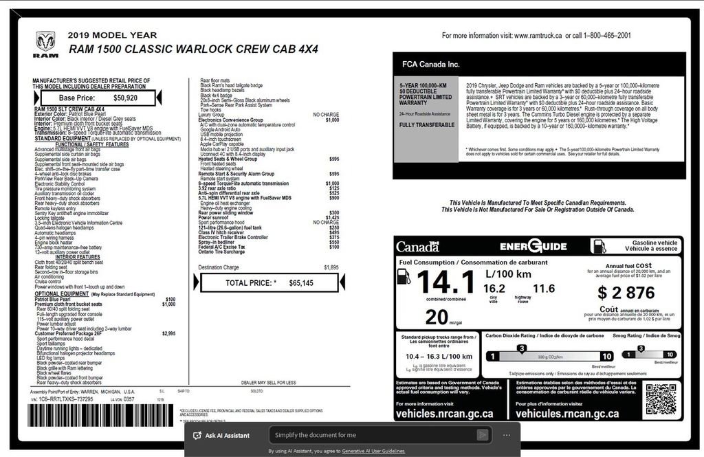 Used 2019 RAM 1500 Classic Warlock image 6