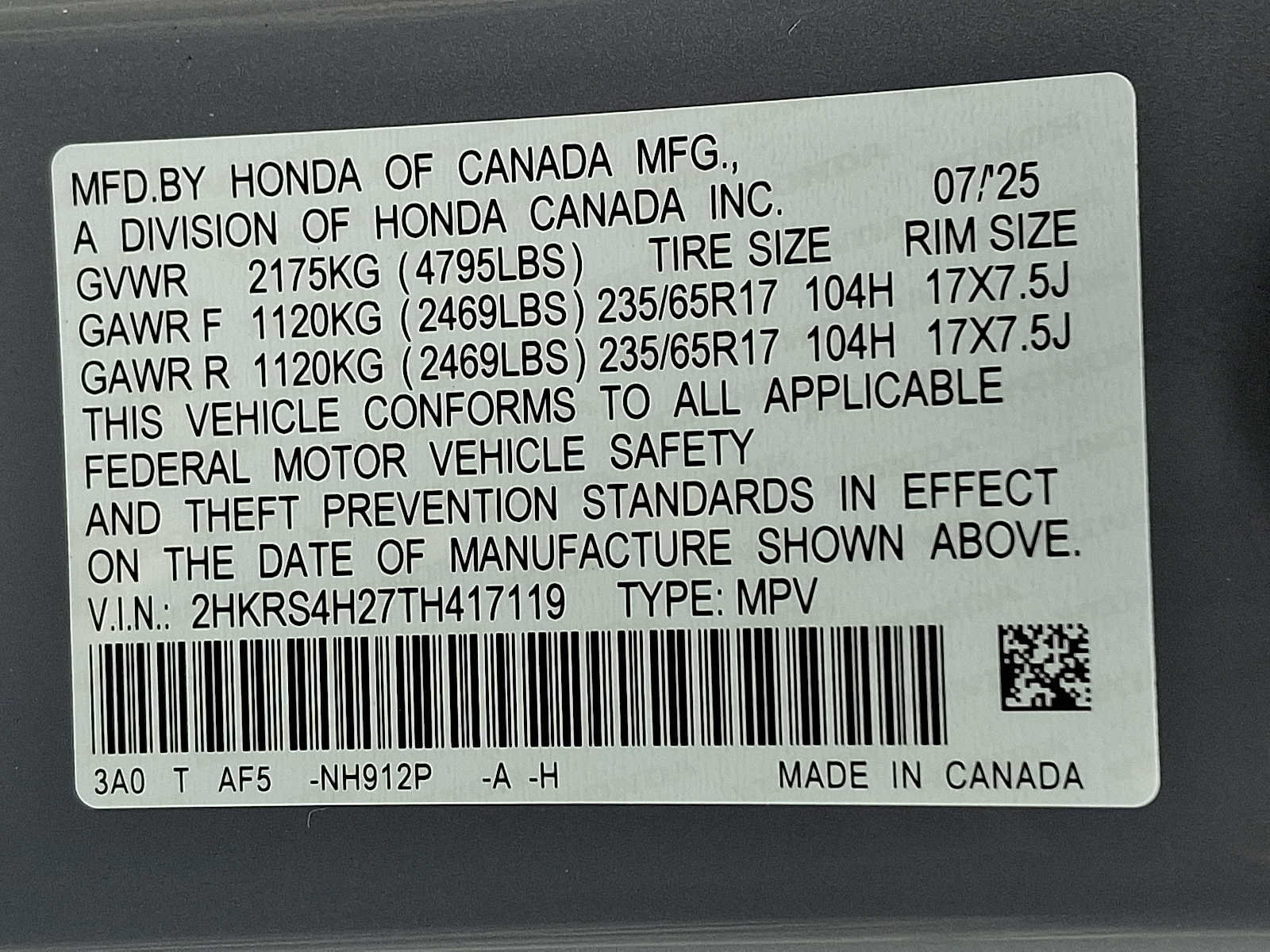 New 2026 Honda CR-V LX image 10