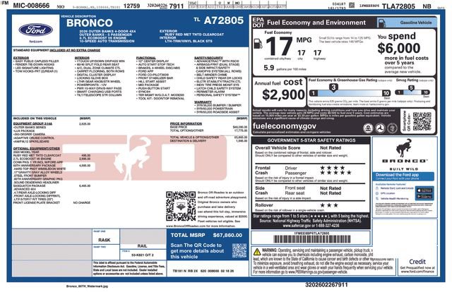 New 2026 Ford Bronco Outer Banks w/ Sasquatch Package image 44