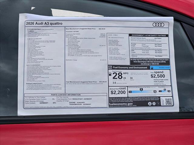 New 2026 Audi A3 2.0T Premium image 18