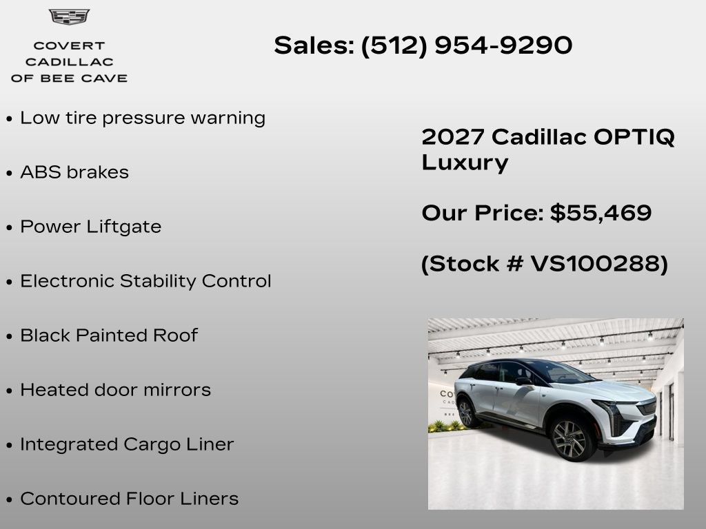 New 2027 Cadillac Optiq Luxury RWD image 14