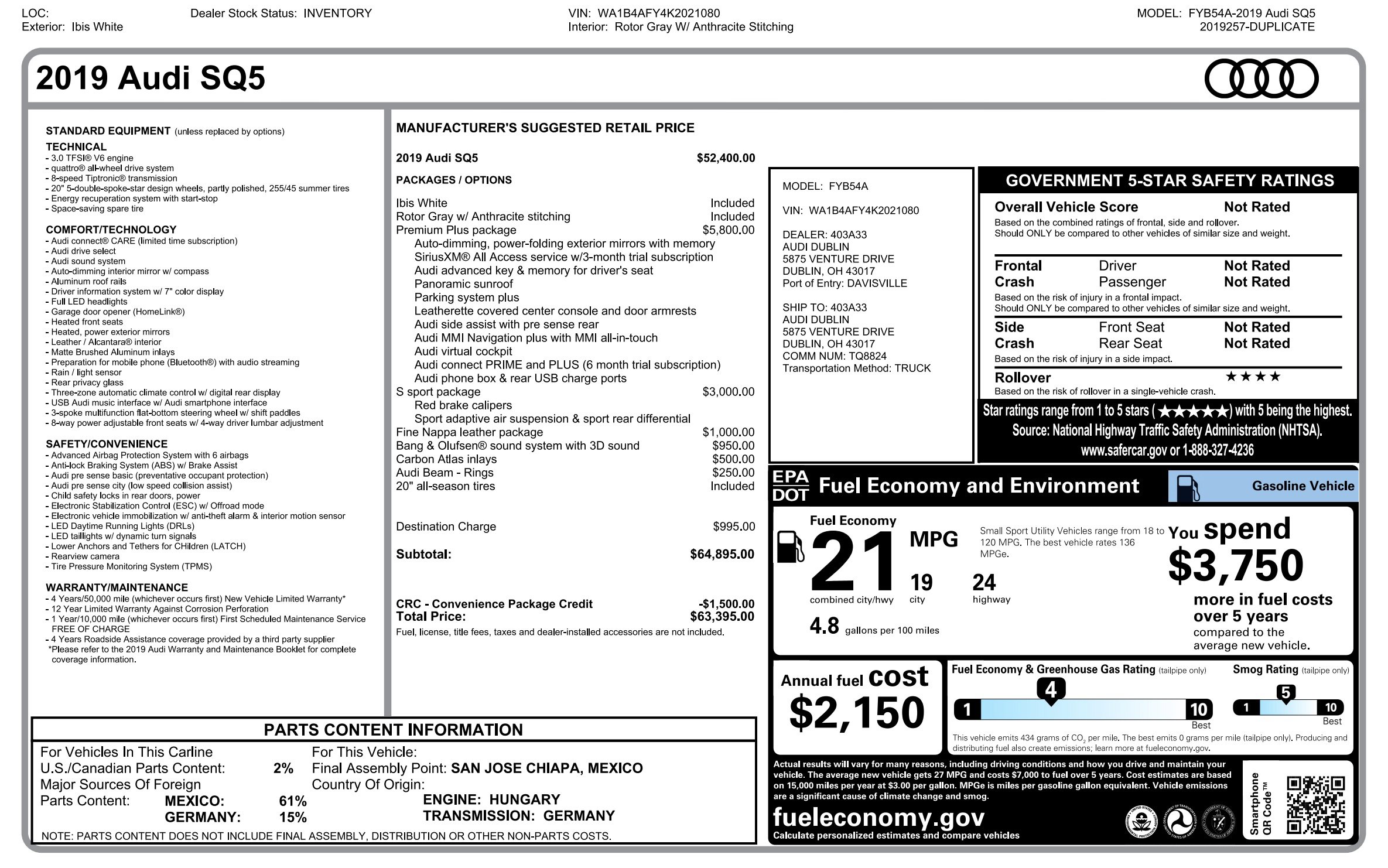 Used 2019 Audi SQ5 Premium Plus image 5