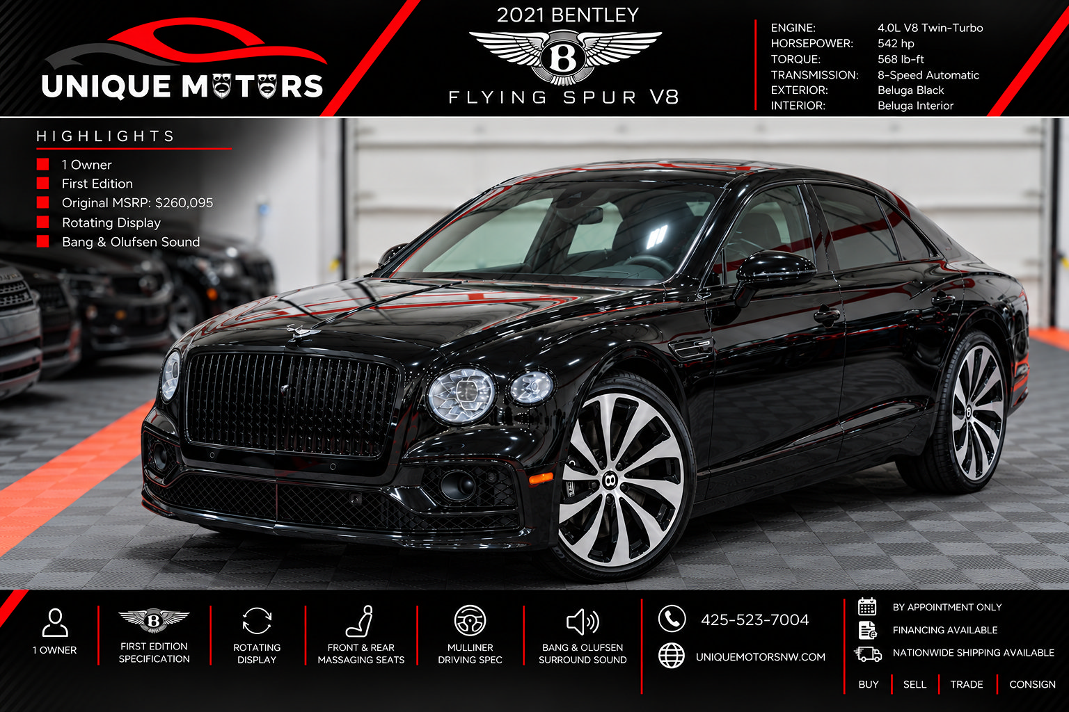 Used 2021 Bentley Flying Spur V8