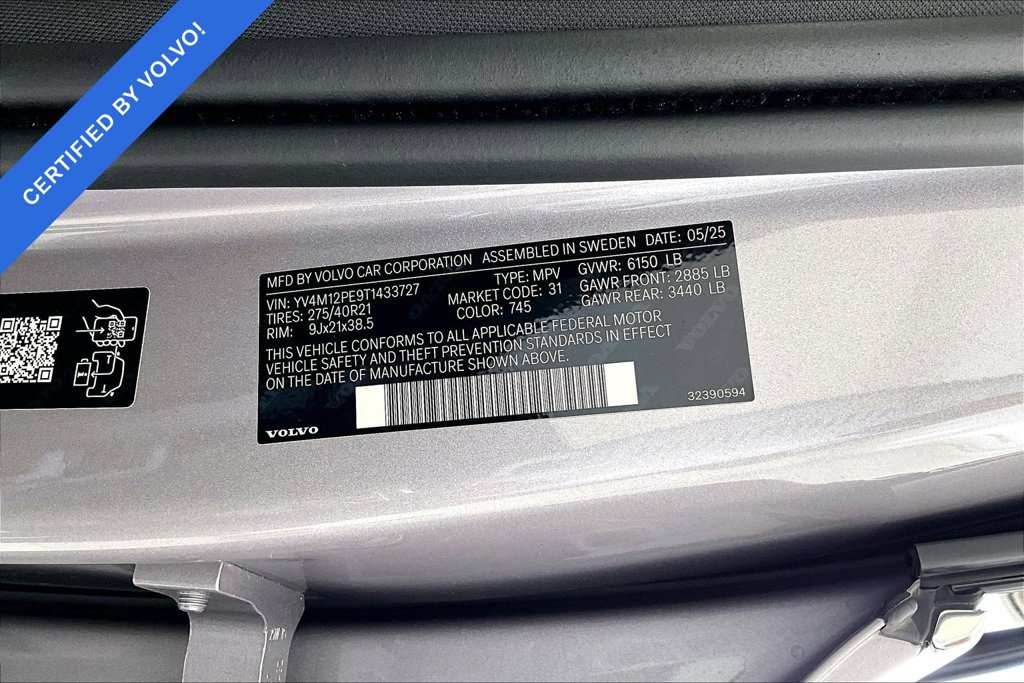 Certified 2026 Volvo XC90 B5 Plus w/ Protection Package Premier AWD/4WD image 44