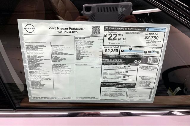 New 2026 Nissan Pathfinder Platinum AWD/4WD image 43