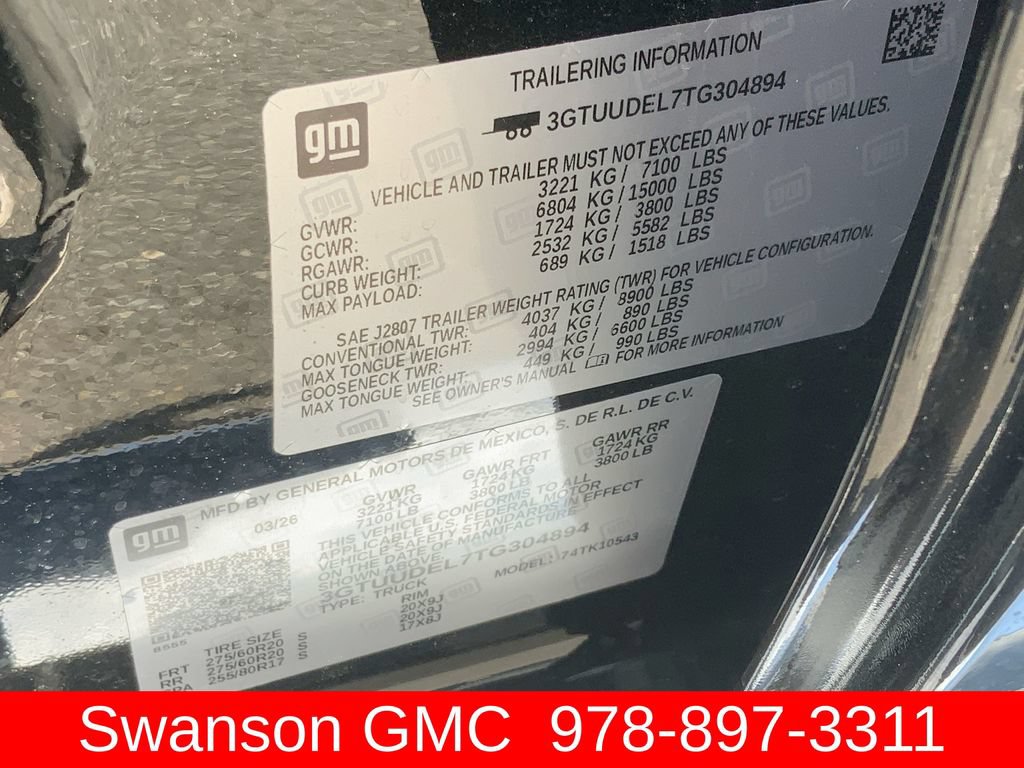 New 2026 GMC Sierra 1500 SLT w/ SLT Premium Plus Package AWD/4WD image 34