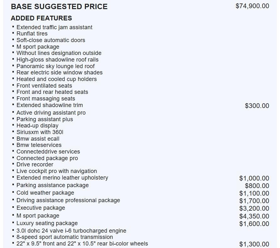 Used 2022 BMW X7 xDrive40i w/ M Sport Package AWD/4WD image 23