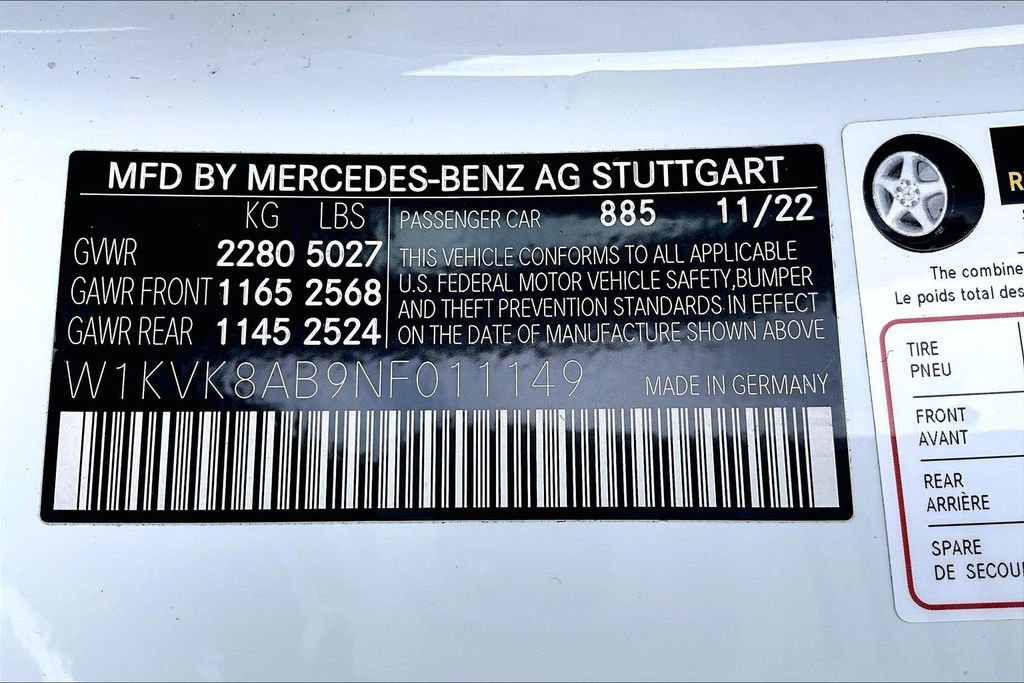 Certified 2022 Mercedes-Benz SL 55 AMG 4MATIC image 33