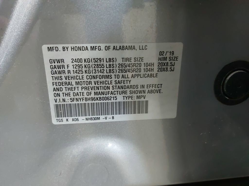 Used 2019 Honda Passport Touring image 39