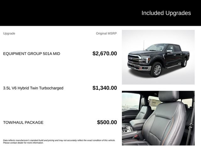 New 2026 Ford F150 Lariat w/ Equipment Group 501A Mid AWD/4WD image 5