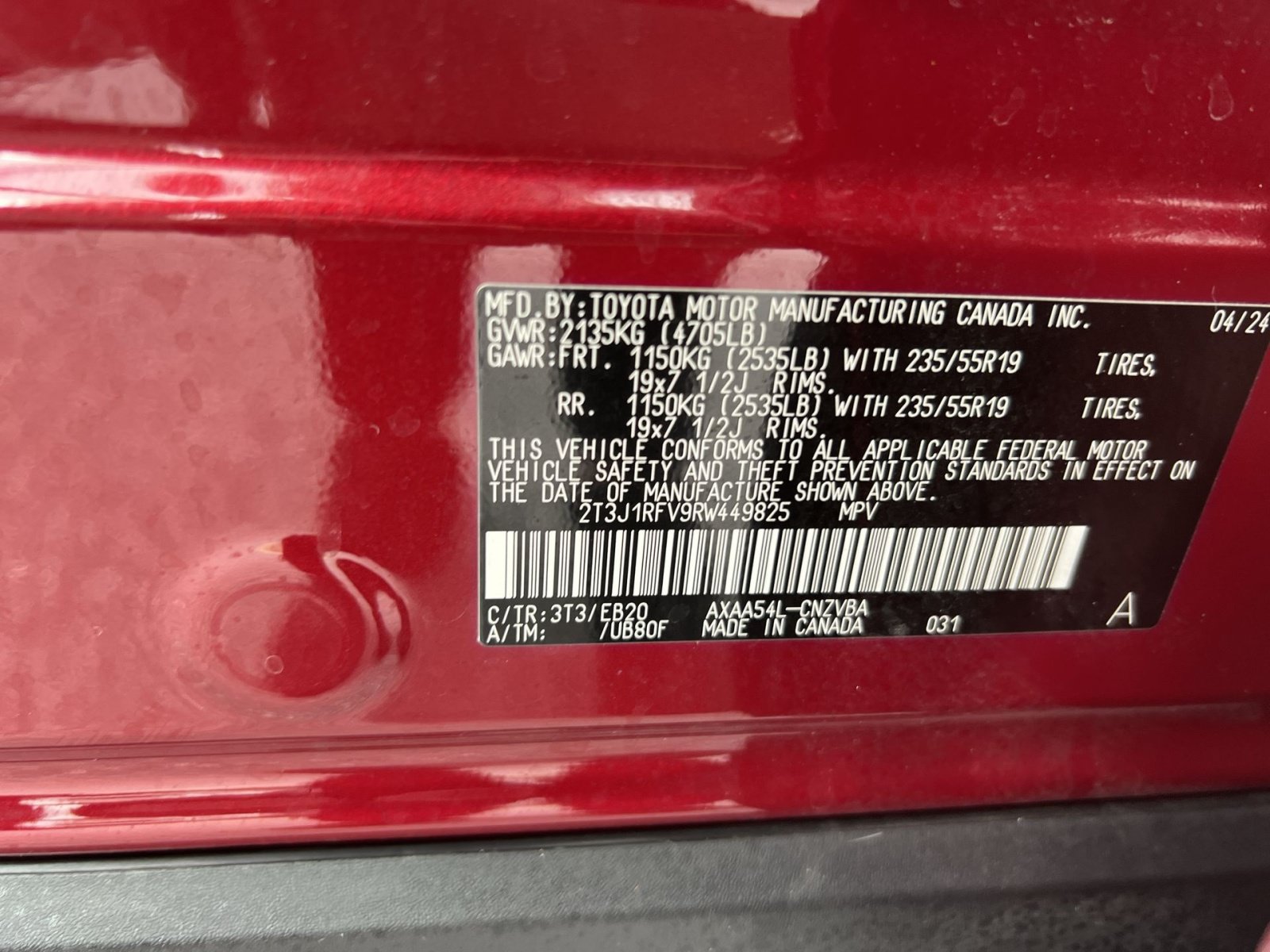 Used 2024 Toyota RAV4 Adventure w/ Convenience Package AWD/4WD image 28