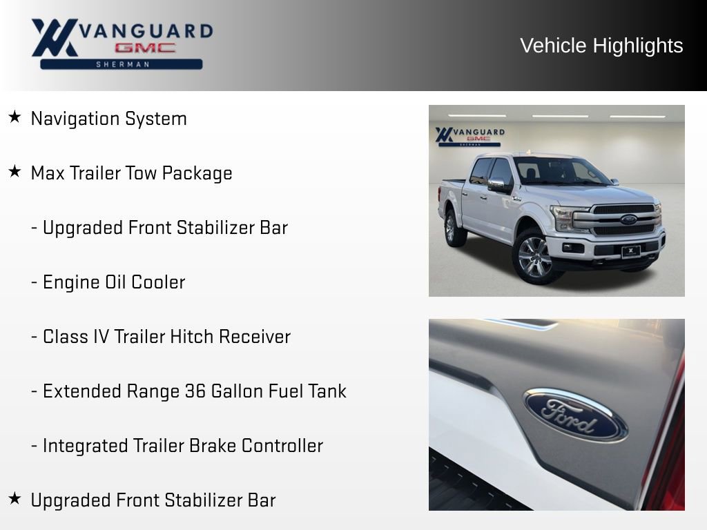 Used 2019 Ford F150 Platinum w/ Equipment Group 701A Luxury image 5