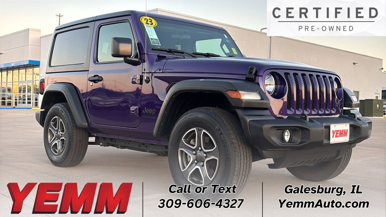 Used 2023 Jeep Wrangler Sport S